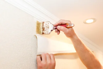Pose de papier peint à Essertines-en-Châtelneuf — revêtements muraux et toiles de verre
